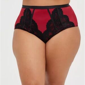 Torrid 360 Smoothing Mid-Rise Lace Pieced Panty (Size 2)